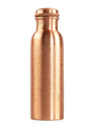 Медная фитнес-бутылка bodhi с узорами 800 мл.