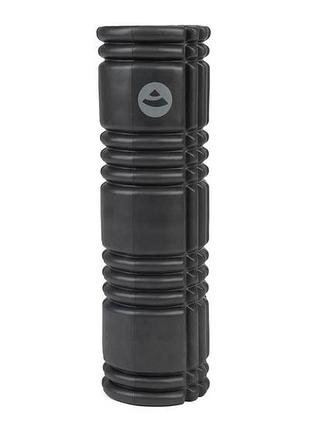 Серый массажный ролик triggerpoint bodhi для фитнеса 45х14 см.