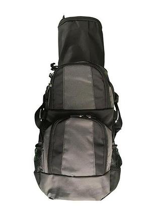 Серый рюкзак rao для фитнес-аксессуаров 45/63х30 см универсал