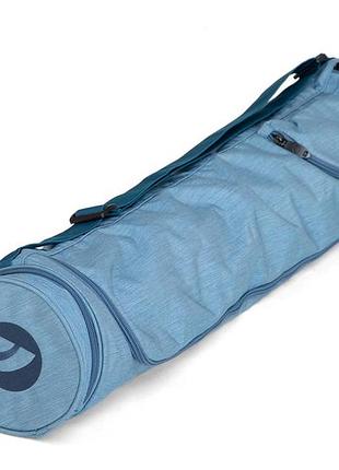 Чехол для спортивного коврика asana bodhi 70 см серо-голубой