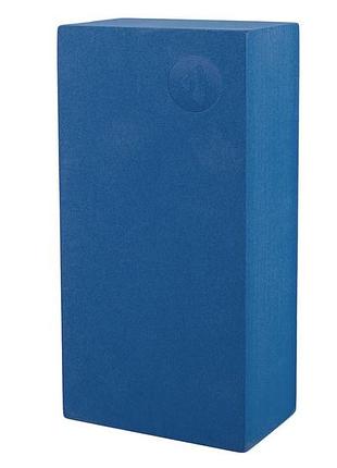 Фітнес-блок bodhi asana яскраво-синього кольору розміром 22x11x6.6 см.
