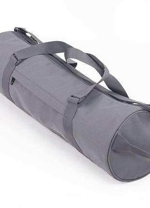 Сумка-чохол для спортивного килимка bodhi asana city 62 см, сірий колір.