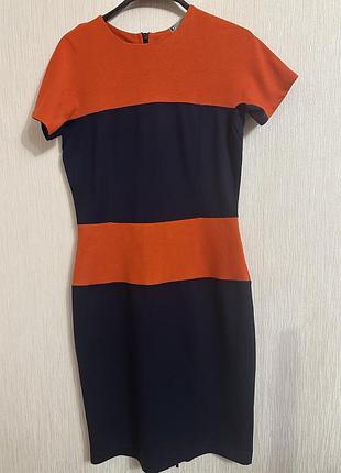 Сукня синя помаранчева