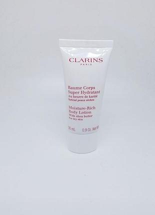 Увлажняющий лосьон для тела clarins moisture-rich body lotion 30 мл