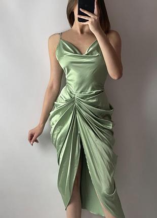 Распродажа платье prettylittlething миди драпировка