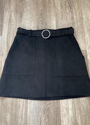 Спідниця замшева