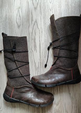 Сапоги-валиночки ecco женские 38 р.