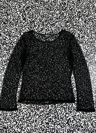 Жіночий вінтажний y2k лонгслів у сіточку