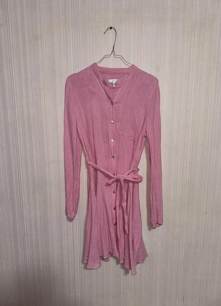 Сукня рожева жатка