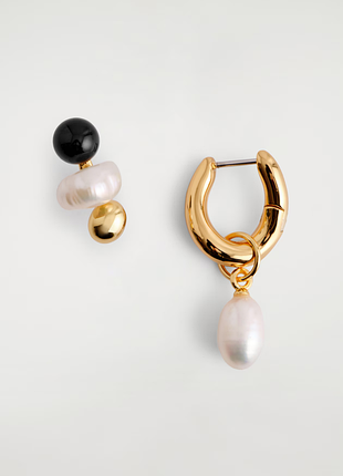 Позолоченные серьги с пресноводными жемчужинами cos 1295530001