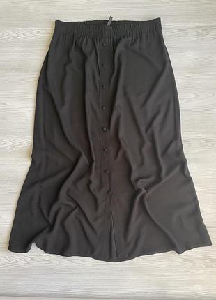Спідниця cherokee m 38 чорна з віскози юбка на резинці