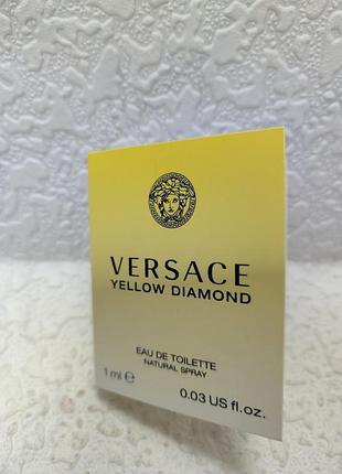 Туалетной воды versace yellow diamond eau de toilette объемом 1 мл