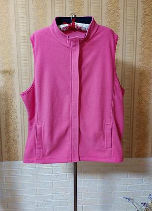 Женская флисовая жилетка-безрукавка