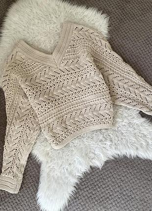 Свитер ажурный primark р.m