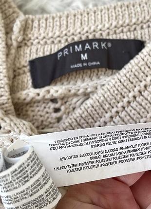 Свитер ажурный primark р.m 7