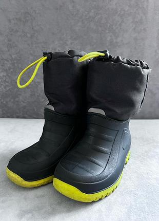 Дитячі гумові чобітки утеплені