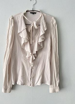 Шовкова сорочка з бантом