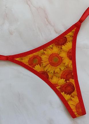 Трусики стринги с регуляторами.