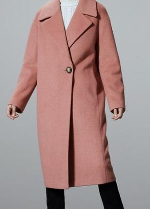 Однобортное стильное пальто s-m