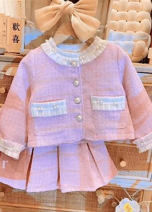 Костюм для дівчинки спідниця та піджак