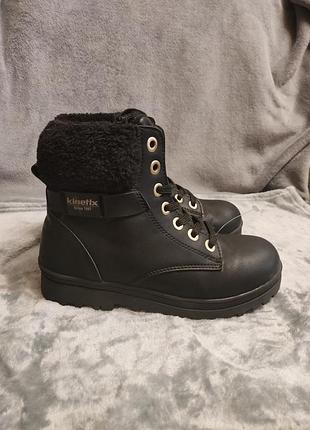 Кожаные ботинки 36 размер.