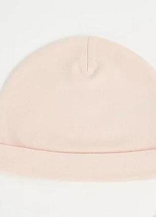 Трикотажная шапка с отворотом для девочки