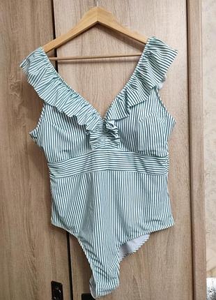 Купальник слитный новый на супер батал 3хл 58-60 утягивающий замеры в описании по фигуре фото последнее