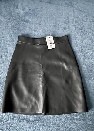 Кожаная юбка masha lapyuk, размер м