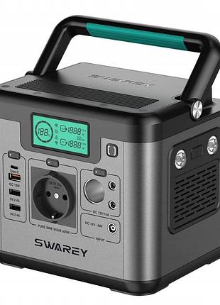 Портативна електростанція swarey s500 518/вт/год (пікова 1000 вт)