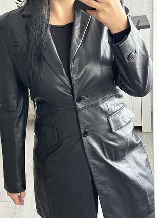 Тренч з натуральної шкіри