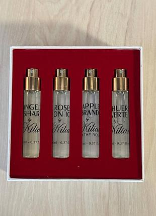 Набір kilian angels share, apple brandy, roses on ice, l'heure verte 4x11 ml мініатюри набір