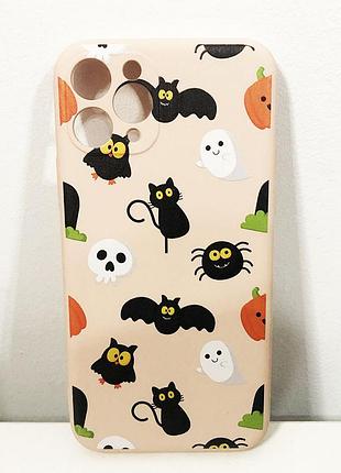 Чохол для apple iphone 11 pro гелоувін. колір бежевий