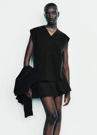 Чорний жіночий жилет — розмір s zara