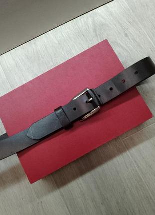 Натур. шкіряний ремінь шоколадний