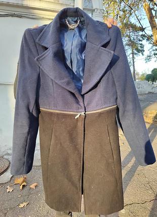100% италия уникальное 2 в 1 пальто&жакет rinascimento s-ка отличное состояние