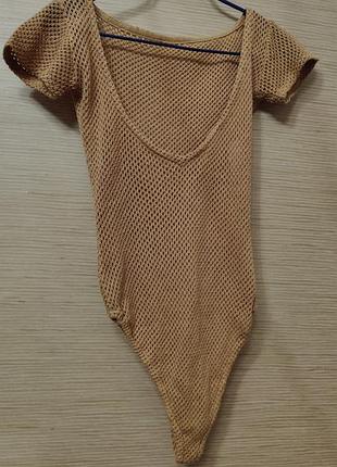 Боди made in france dorothee bis лён раритетное винтаж в идеале м/l