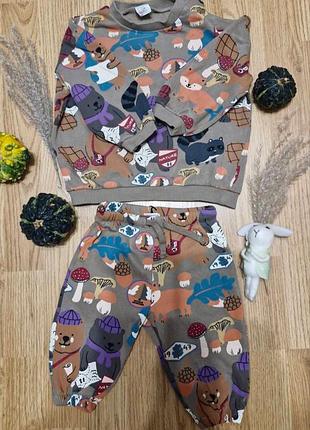 Теплый костюм на флисе для мальчика