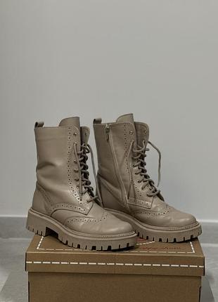 Сапоги женские кожаные