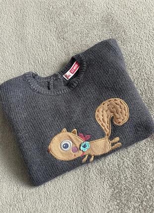 Теплий світер 18-24 міс для дівчинки