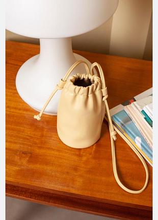 Сумка маленькая через плечо  mohito цвет яичной шкорлупы желтый кросс-боди