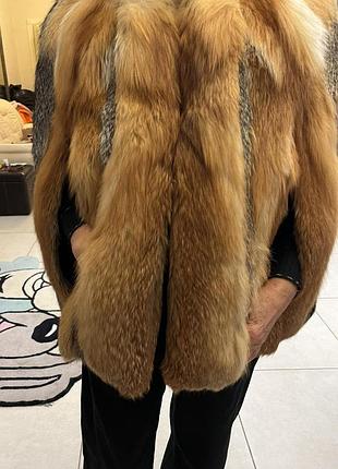 Лисяча шубка- кейп gucci оригінал