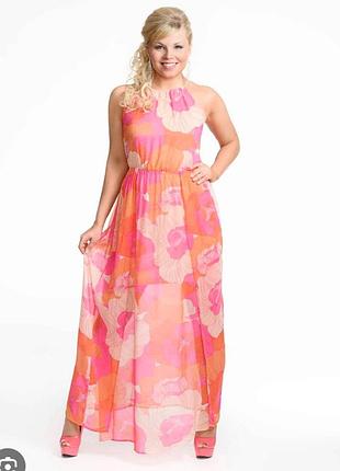 Стильное длинное платье сарафан