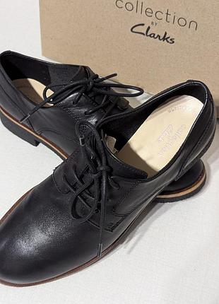 Туфли дерби (броги) женские clarks, размер 35 (22.0 - 22.5)