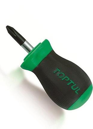Короткая отвертка крестовая toptul ph2x25 fbbb0203