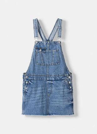 Джинсовый сарафан bershka