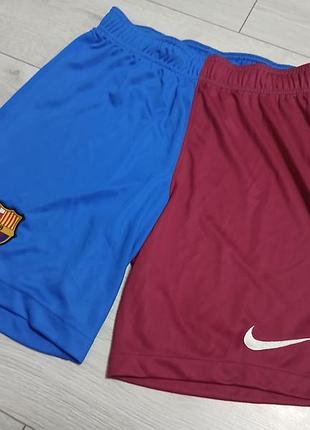 Оригинальные футбольные шорты "барселона", nike, размер s