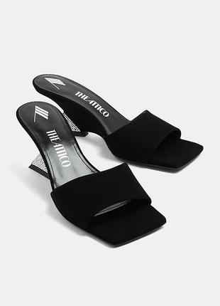 Замшевые мюли the attico 39 размер