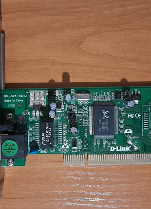 Сетевая карта d-link dge-528t pci rj-45 1000 мбит/с тест ок
