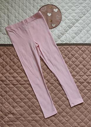 Тонкие розовые лосины george на 5-6 р. леггинсы для девочки