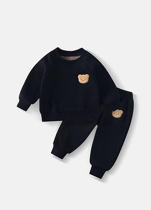 Костюмчик 52/1, р.90,100,110,120,130, черный